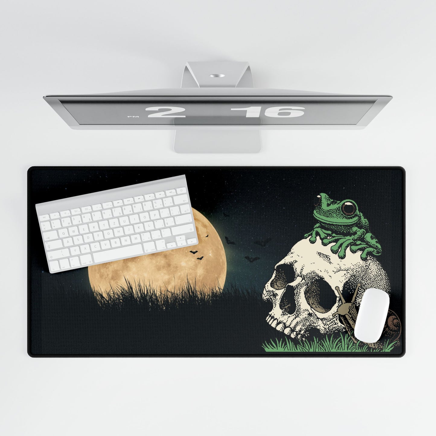Moon Light Frog Desk Mat