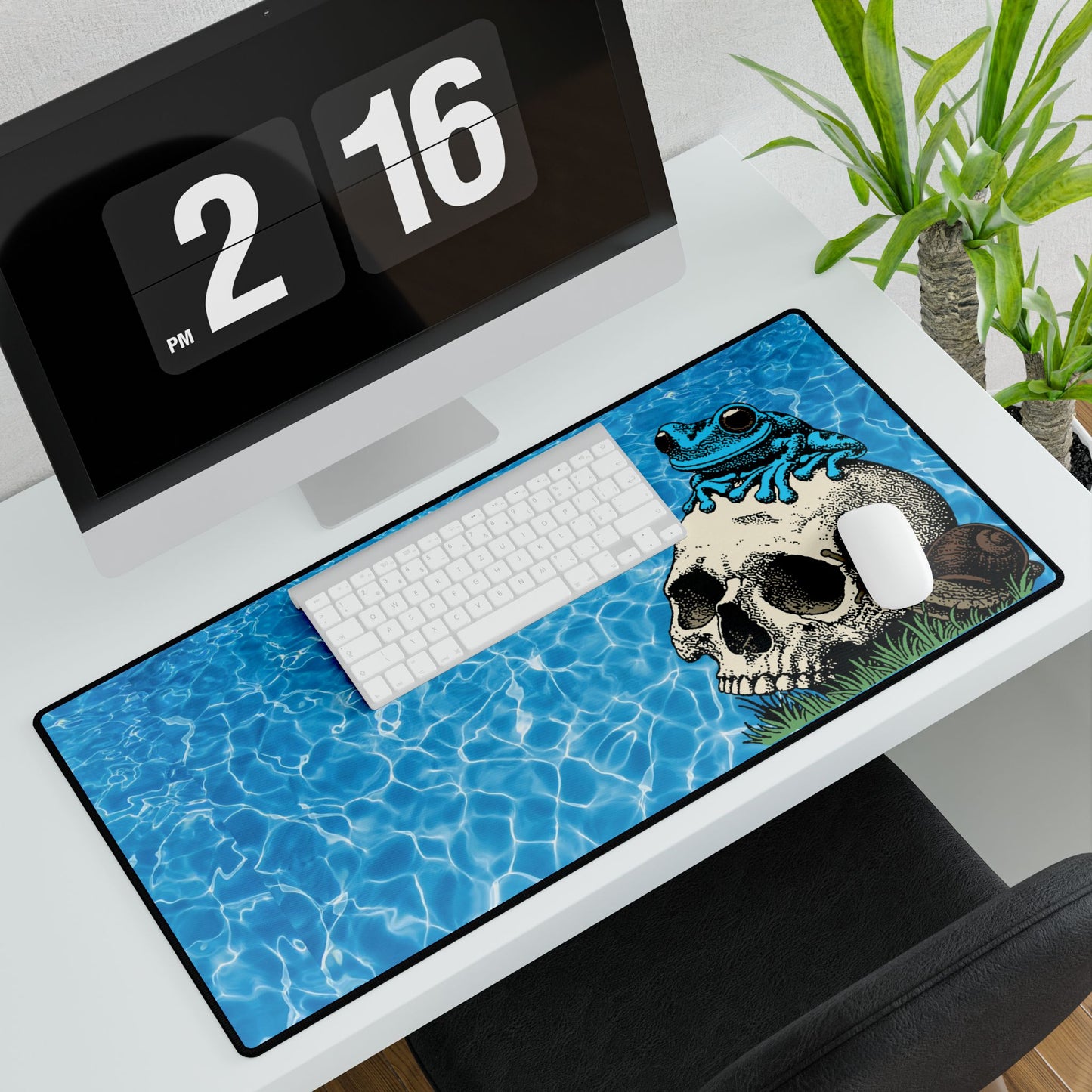 Blue Froggo Desk Pad