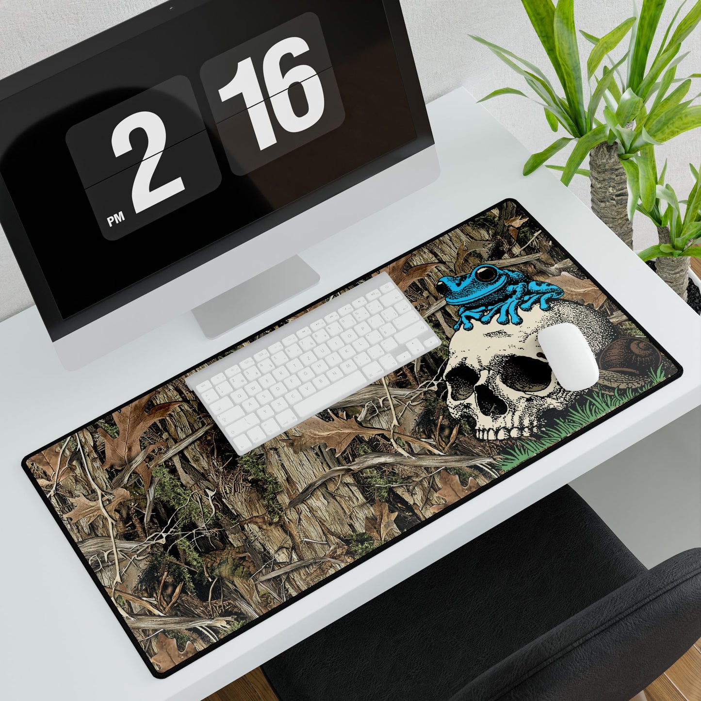 Blue Froggo Hunter Camo Desk Pad