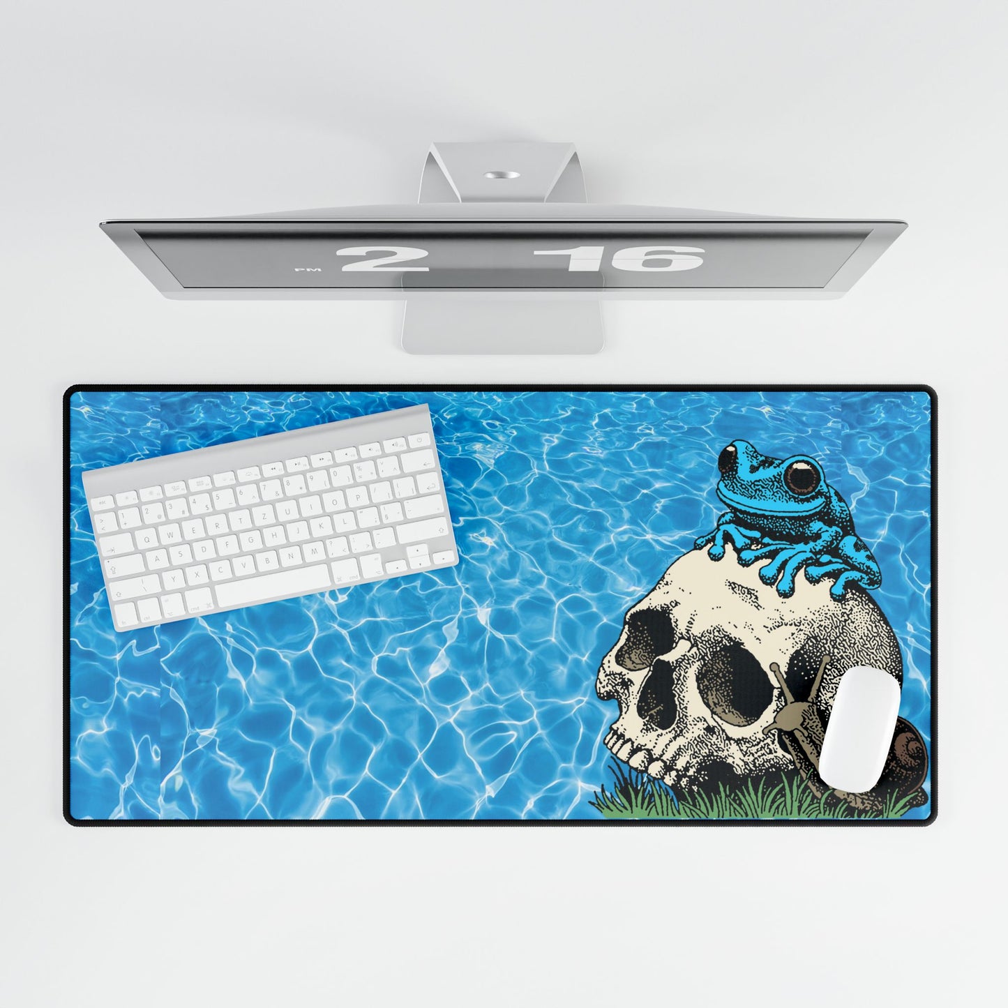 Blue Froggo Desk Pad