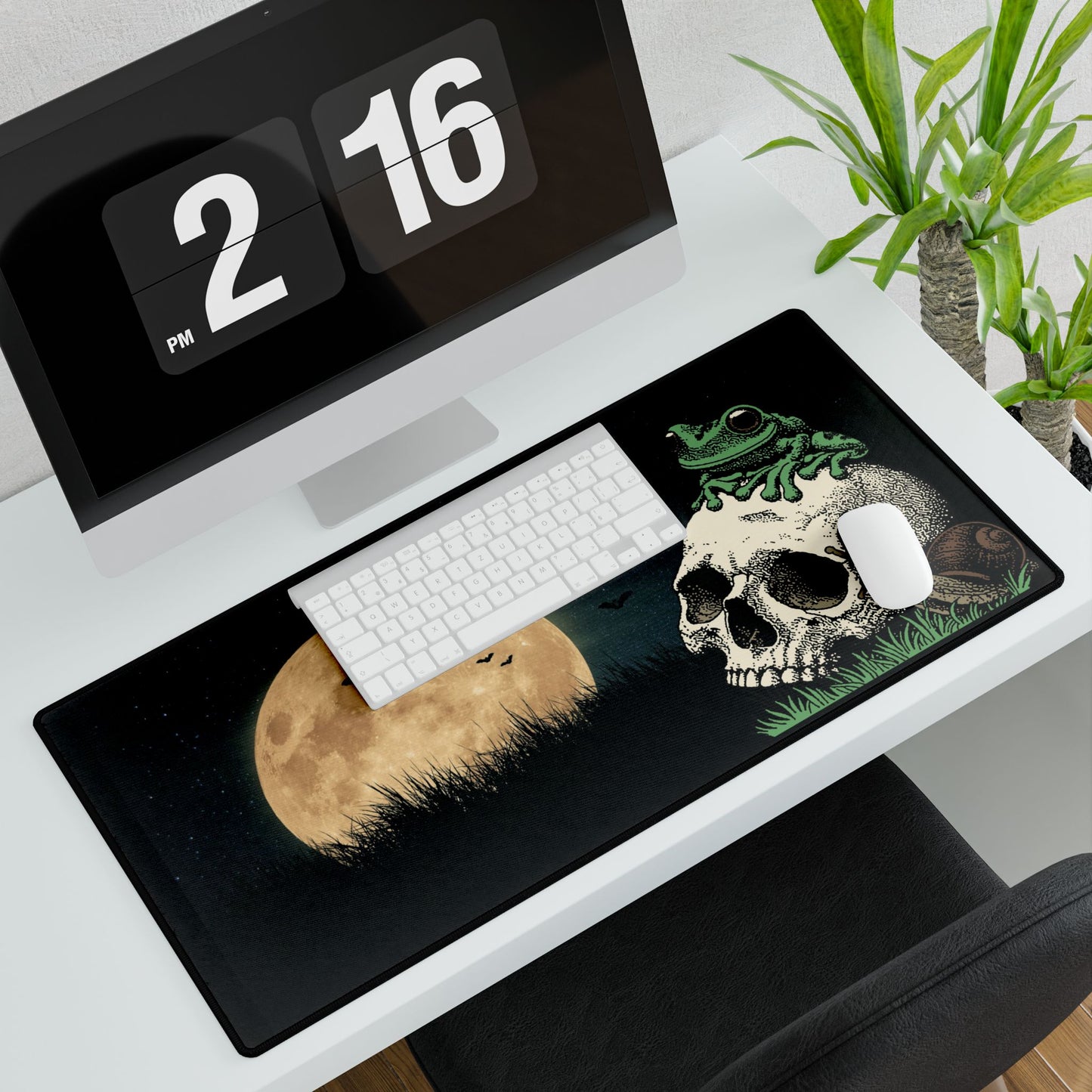 Moon Light Frog Desk Mat