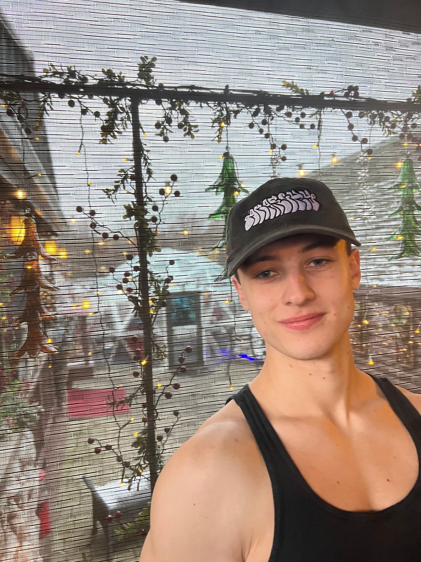 Graffiti corduroy cap